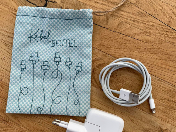 Kabel Beutel - ITH-Stickdatei